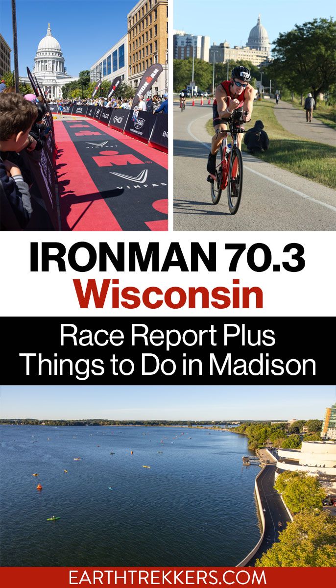 Ironman Wisconsin 70.3 triathlon race report. What to expect on race day, things to do in Madison, Wisconsin, and more.