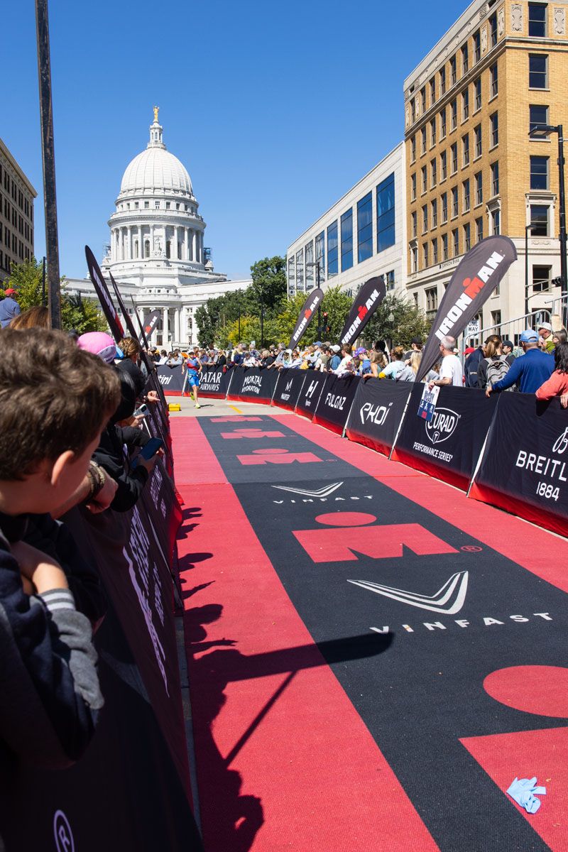 Ironman Wisconsin Finish Chute