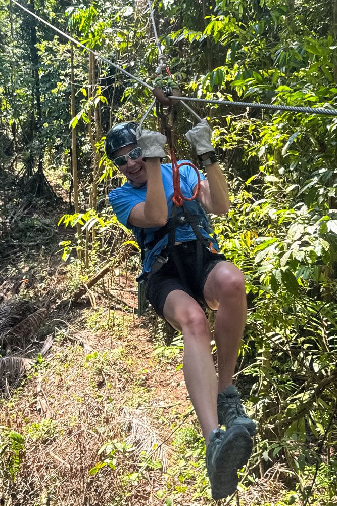 Julie Ziplining