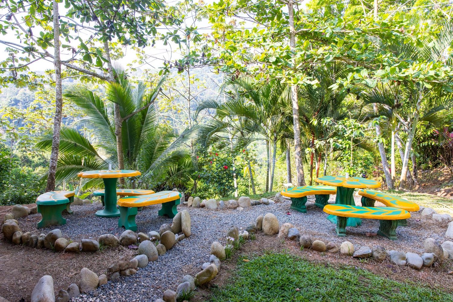 Nauyaca Waterfall Nature Park Picnic Tables