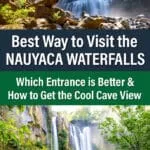 How to visit the Nauyaca Waterfalls in Costa Rica. Best entrance, how to get here, where to get the best views, and more.