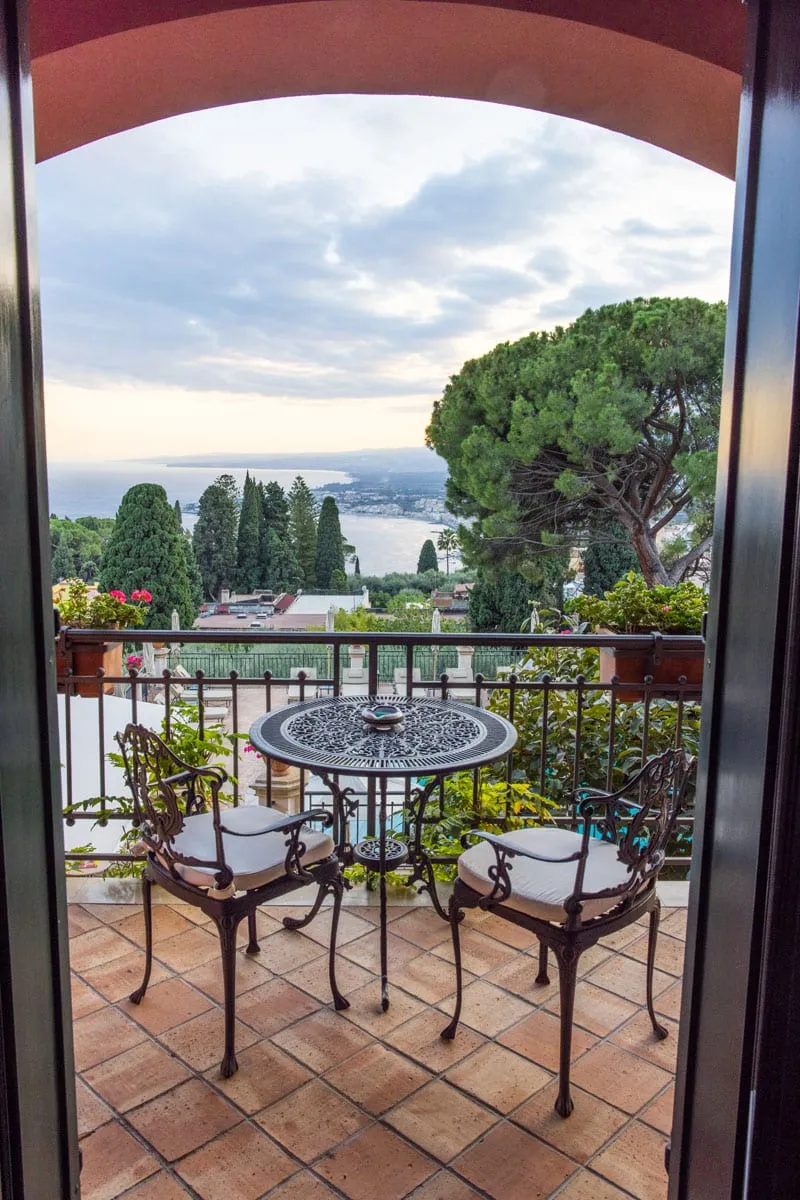 Our Hotel Room View Taormina