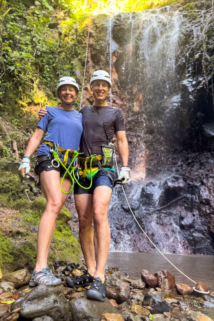 Julie and Tim Canyoning