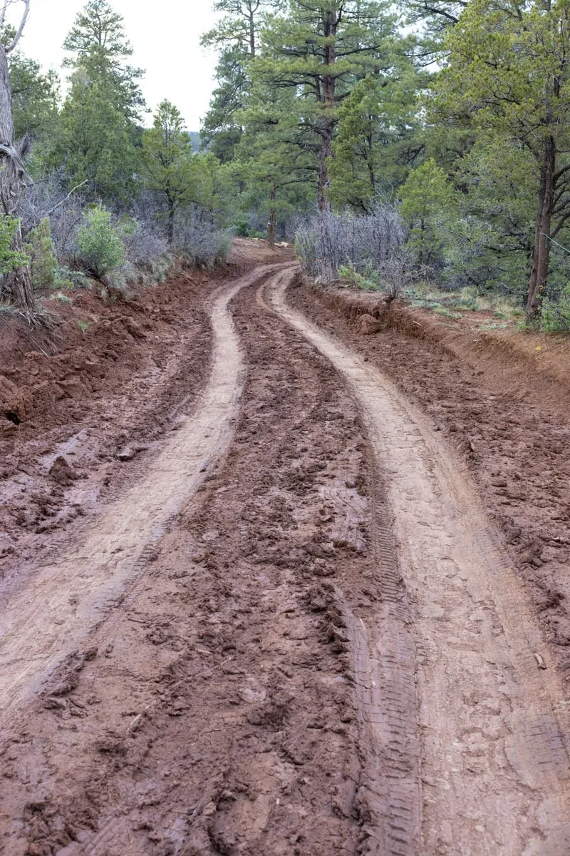 Road to East Mesa Trailhead