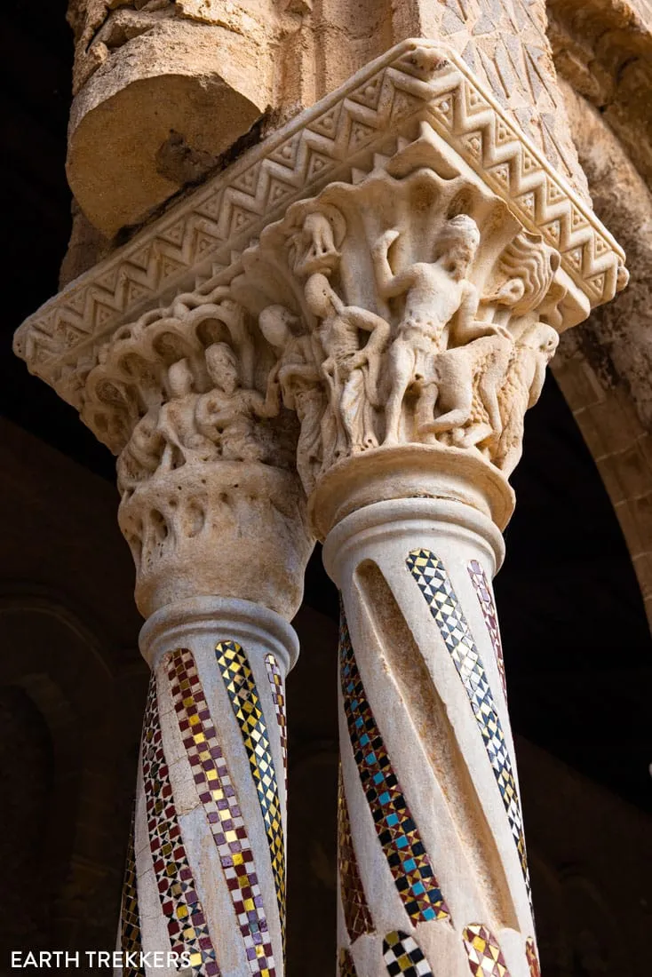 Monreale Benedictine Cloister Column