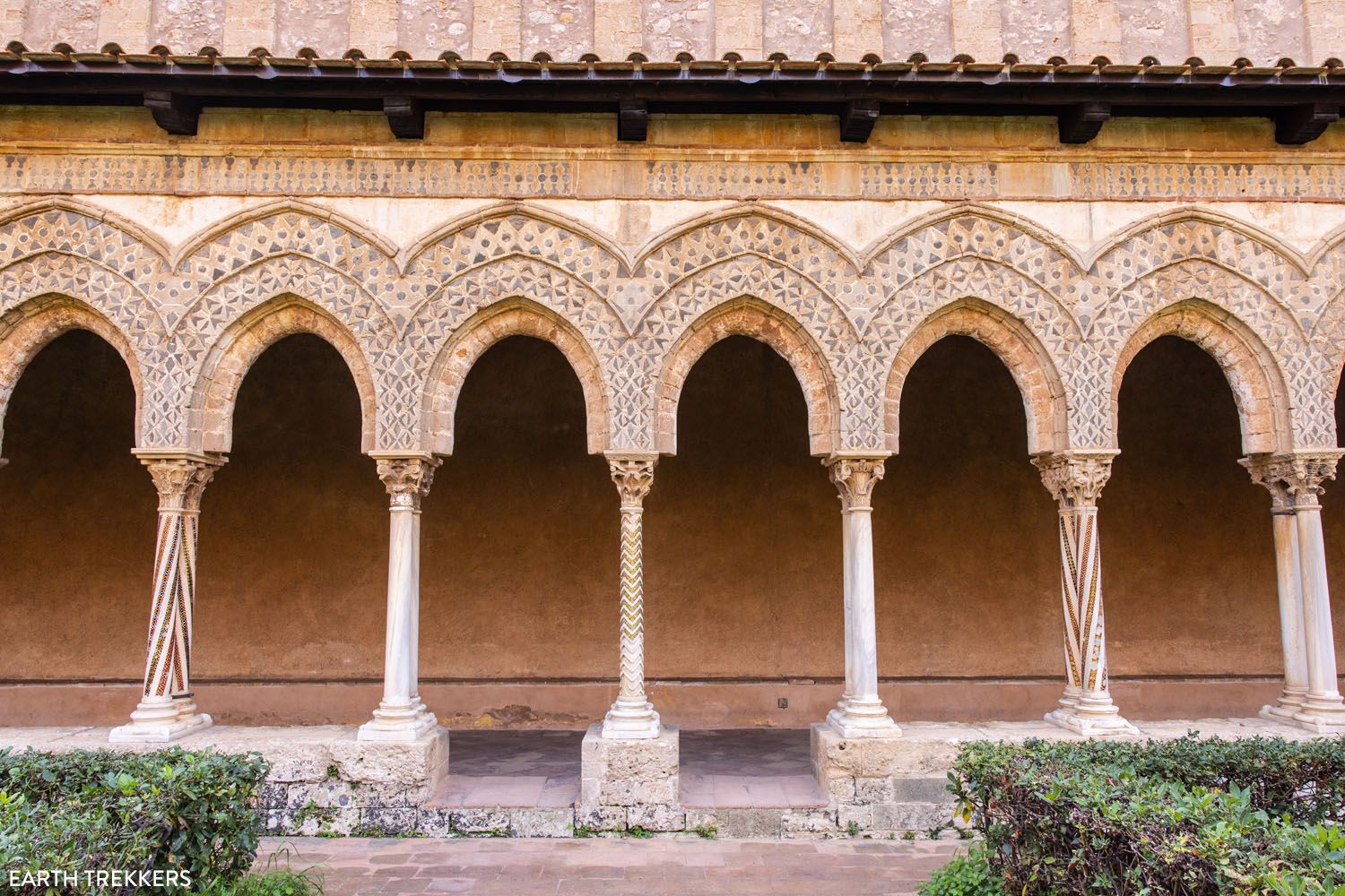 Monreale Benedictine Cloister Columns