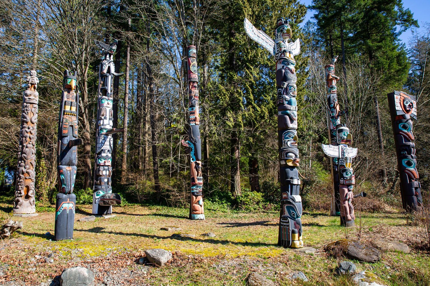 Totem Poles in Vancouver