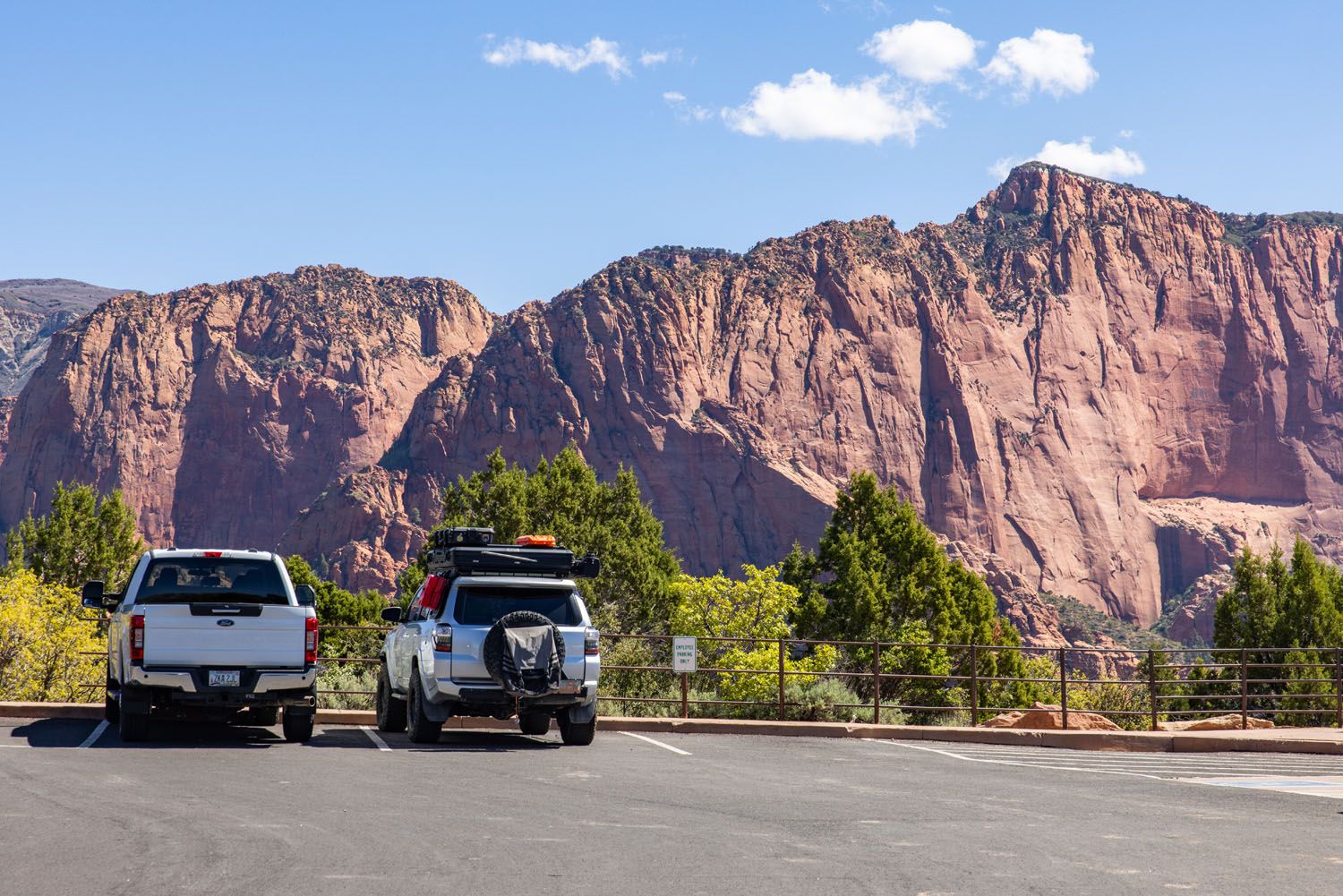 Kolob Canyons Parking Lot