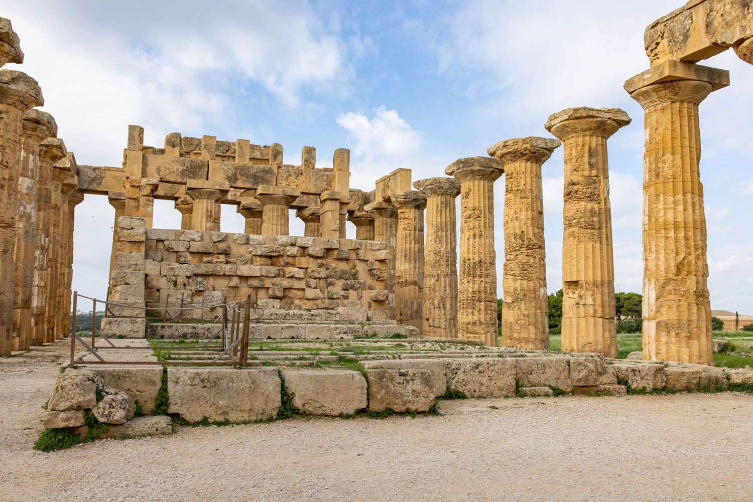 Inside Temple E Selinunte