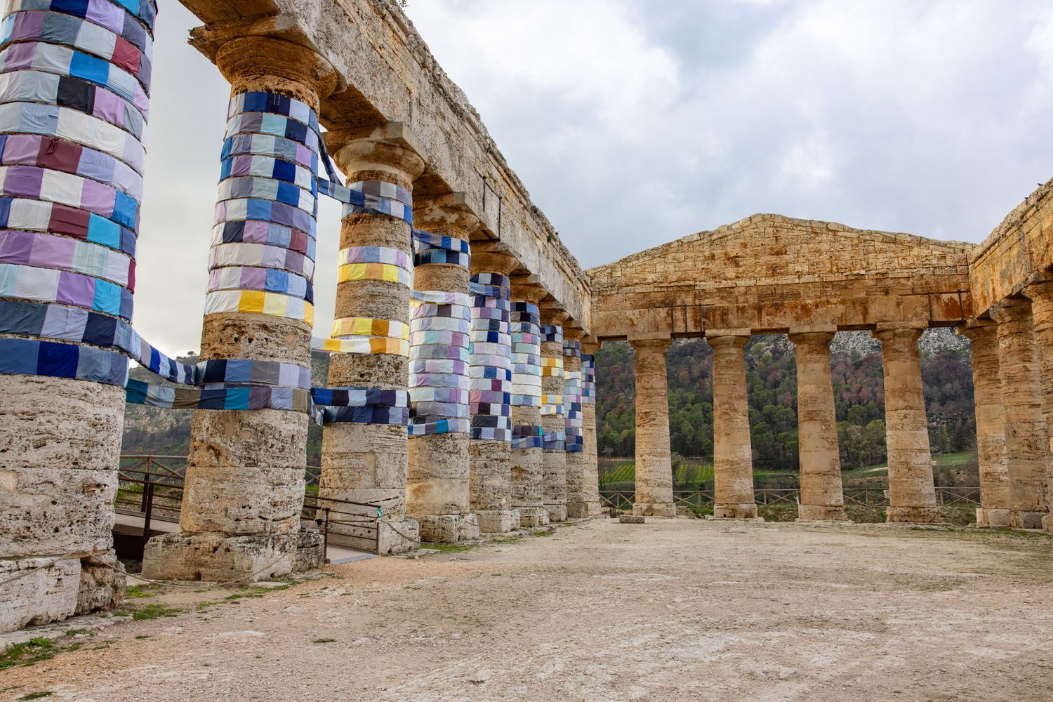 Inside Temple of Segesta