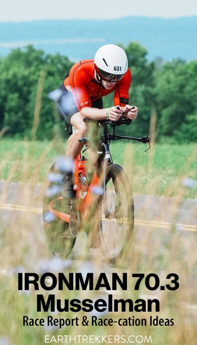 IRONMAN 70.3 Musselman race report. Swim, bike and run in the Finger Lakes region of New York.