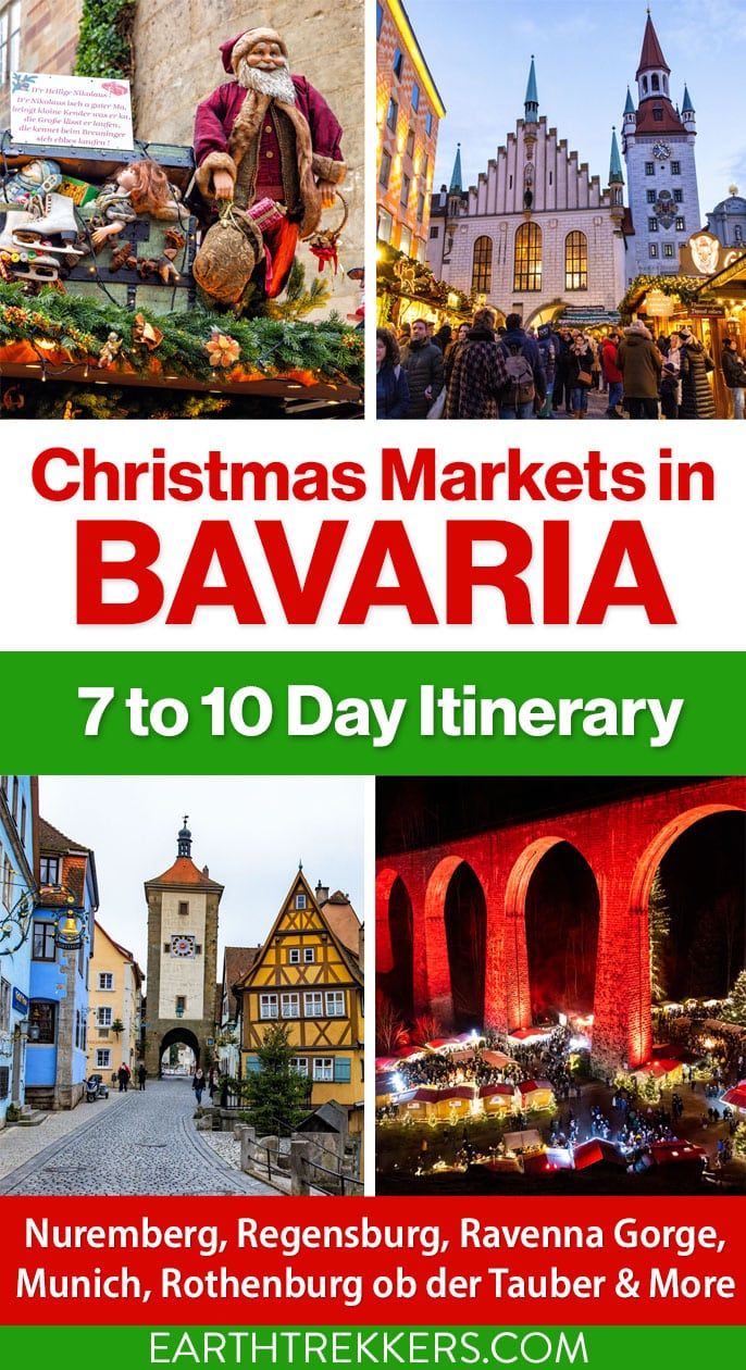 How to plan a German Christmas itinerary to visit the German Christmas markets in Bavaria and Baden-Wurttemberg.