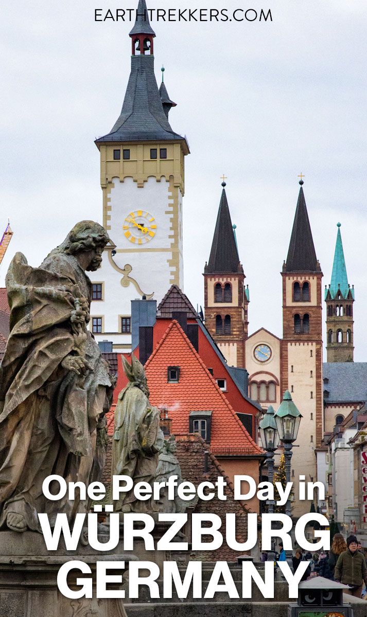 Best way to spend one day in Wurzburg, Germany on a day trip from Nuremberg. Includes photos and info about the Wurzburg Christmas market, one of our favorite Christmas markets in Bavaria, Germany.