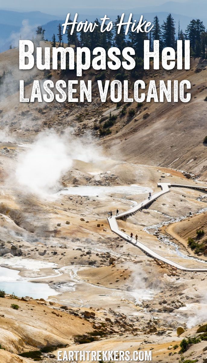 How to hike the Bumpass Hell Trail, the best short hike in Lassen Volcanic National Park, California.
