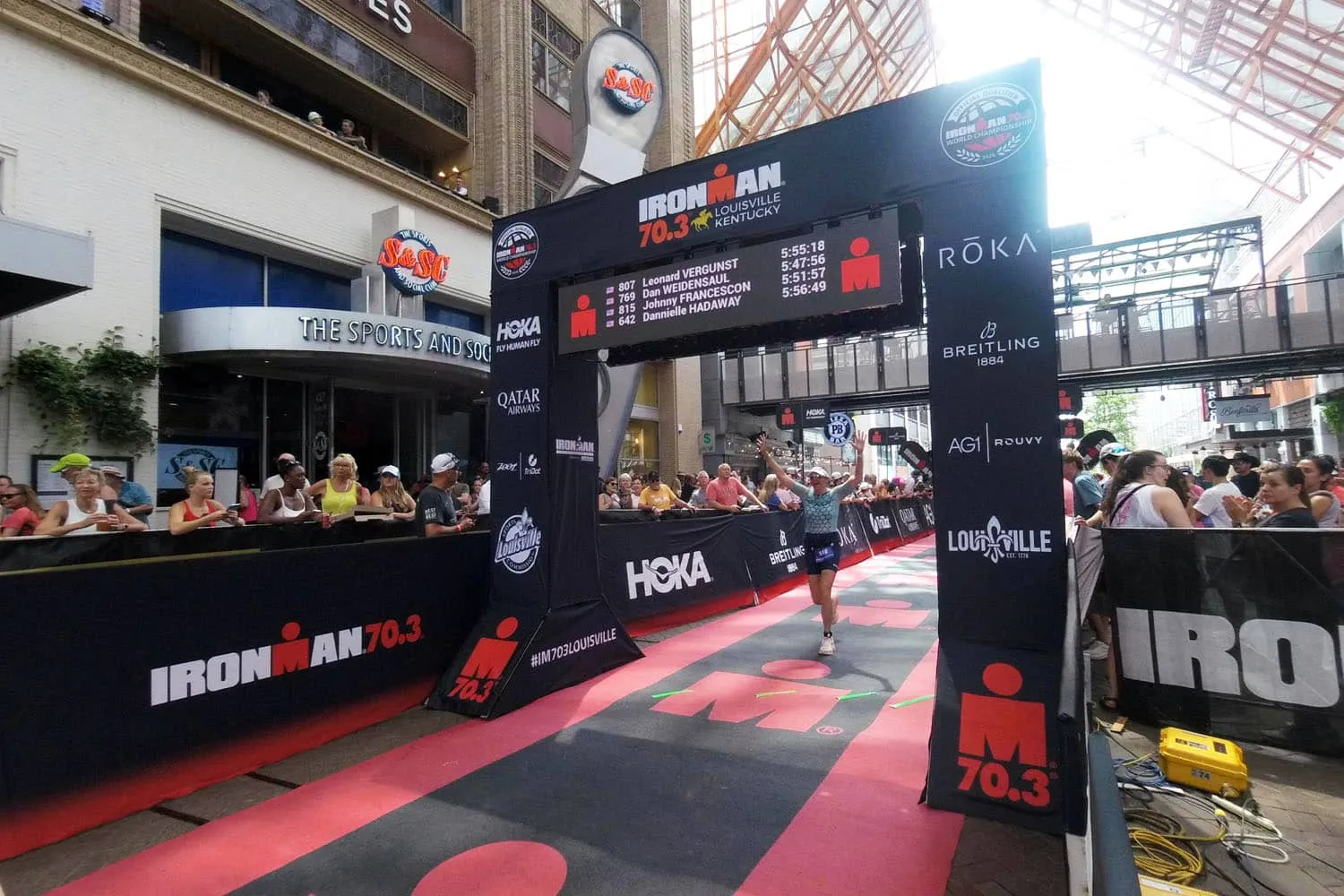 IRONMAN Louisville 70.3 Finish Line