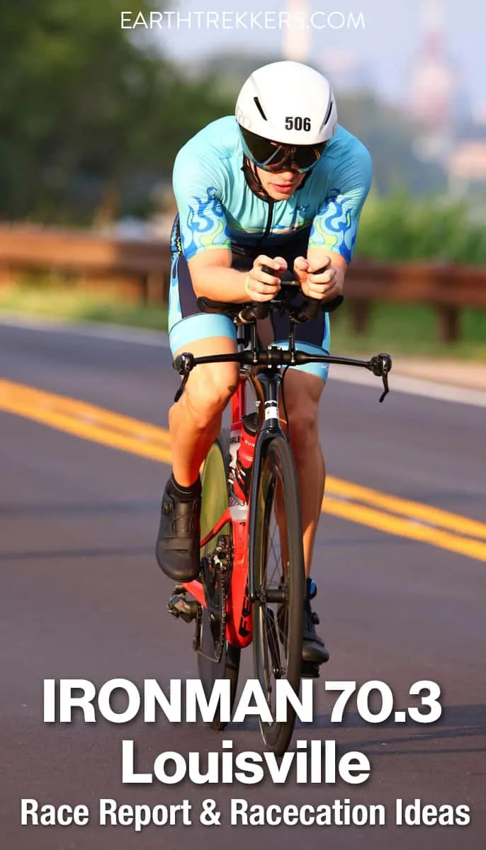 IRONMAN 70.3 Louisville race report from 2025, plus things to do in Louisville and best distilleries to visit on the Kentucky Bourbon Trail.
