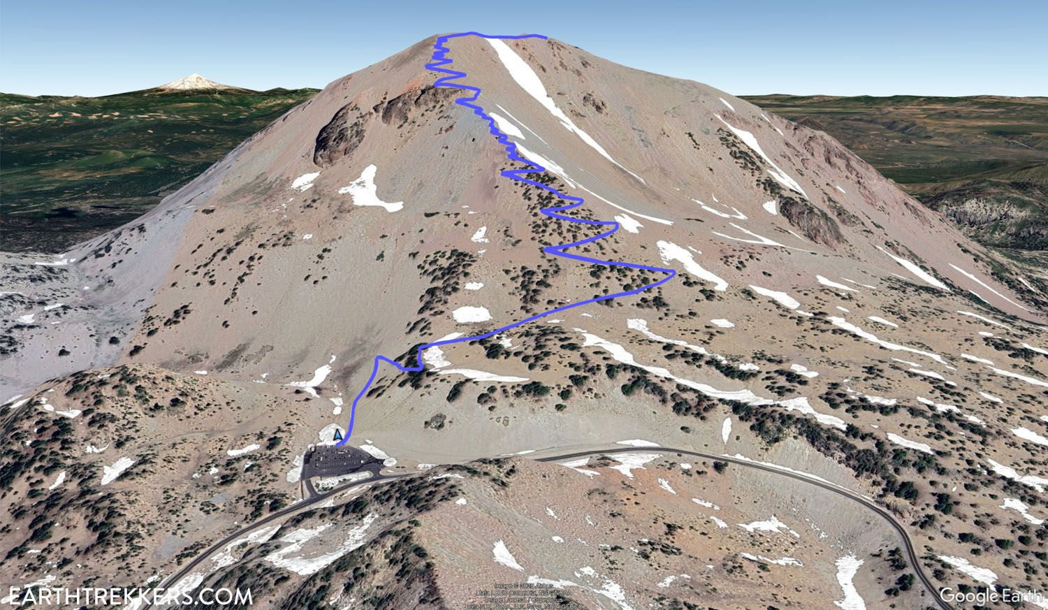 Lassen Peak Trail Map