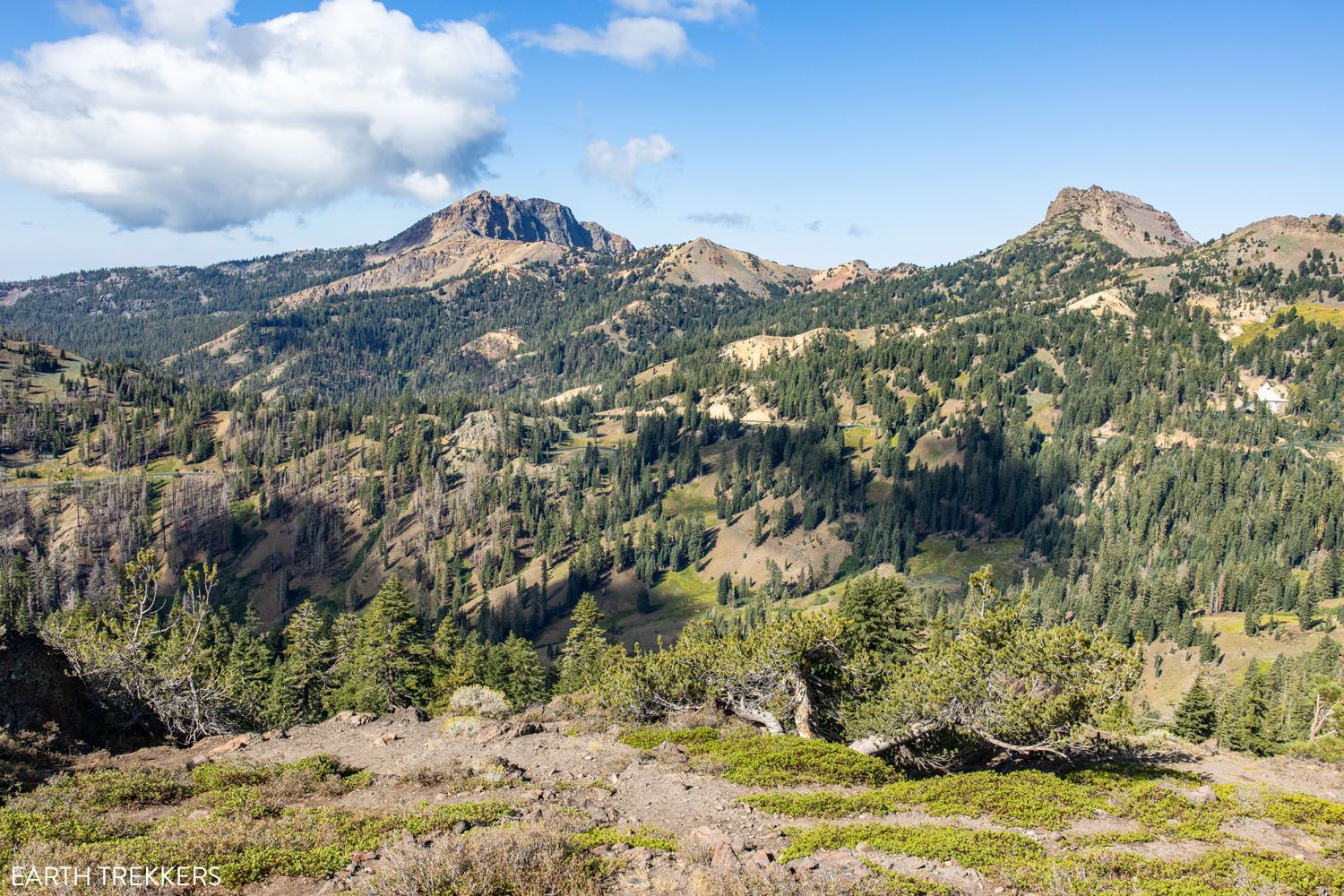 View of Lassen Volcanic from Trail
