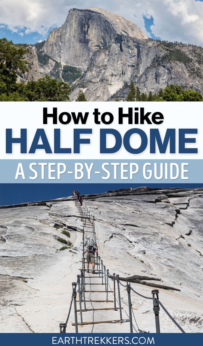 How to hike Half Dome in Yosemite National Park, California. How to get a permit and lots of photos of the trail.