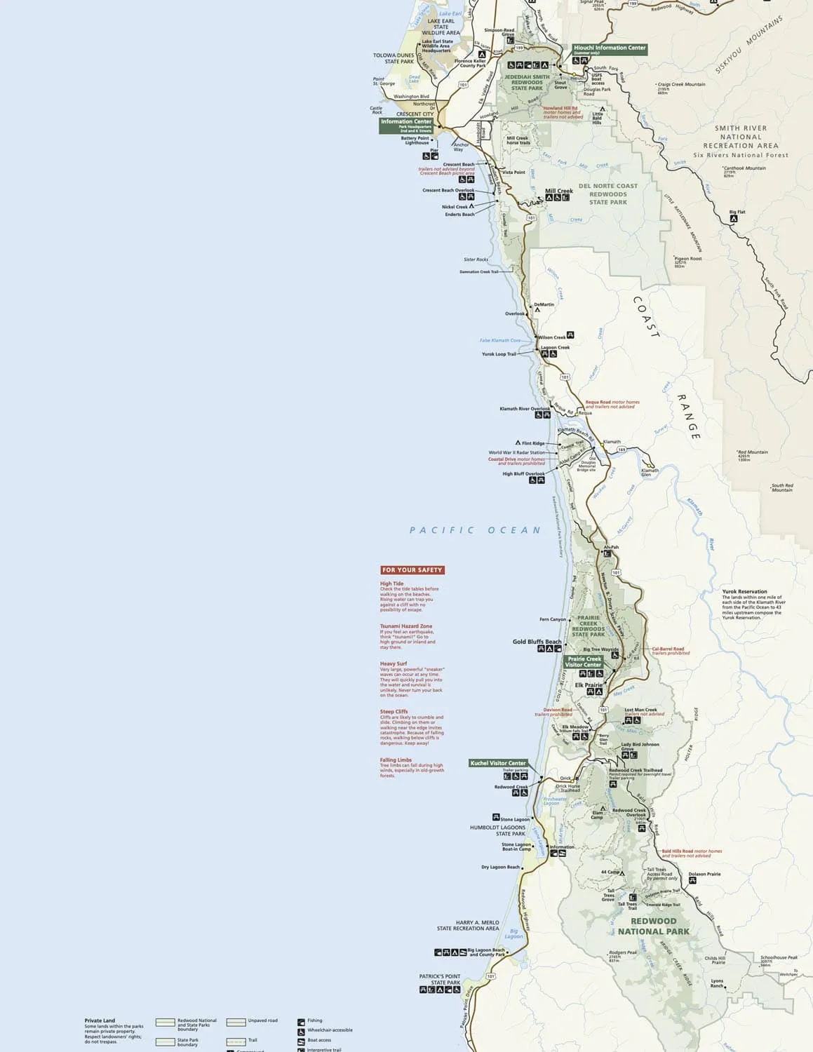 Redwood National Park Map