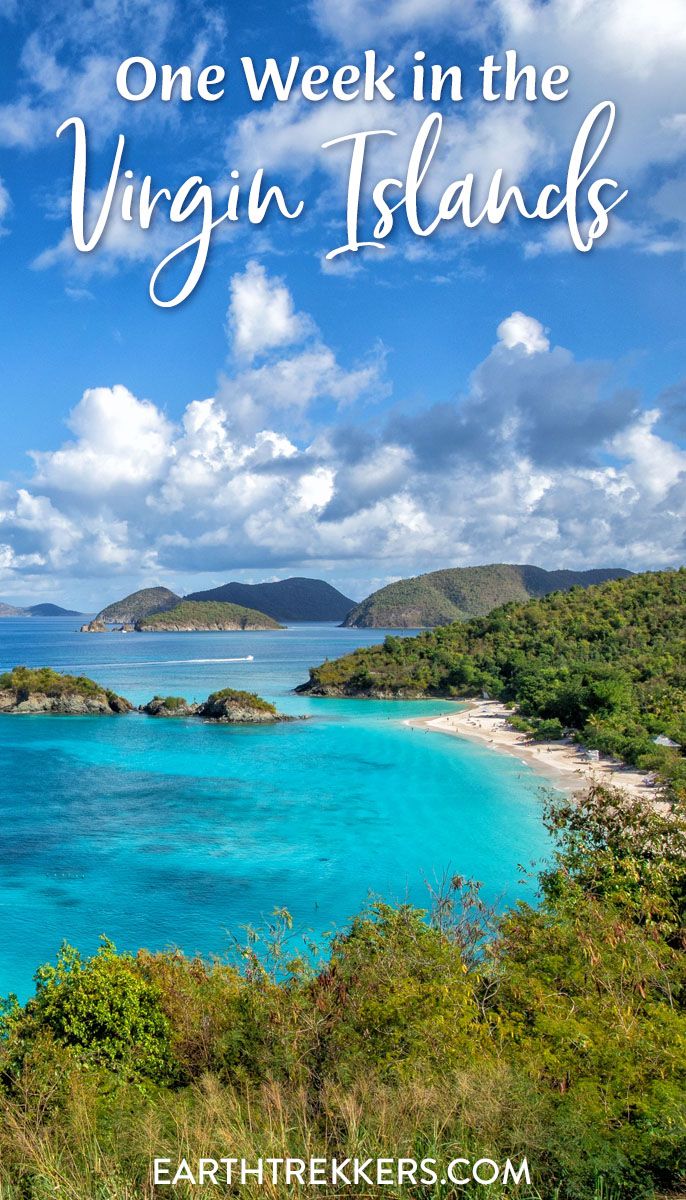 7 day US Virgin Islands itinerary: St. Thomas, St. John, and Virgin Islands National Park.