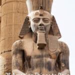 Here are 25 epic things to do in Egypt: Cairo, Luxor, Aswan, Pyramids of Giza, Valley of the Kings, Red Sea scuba diving, Abu Simbel, Sinai Peninsula, Karnak Temple, and many more.