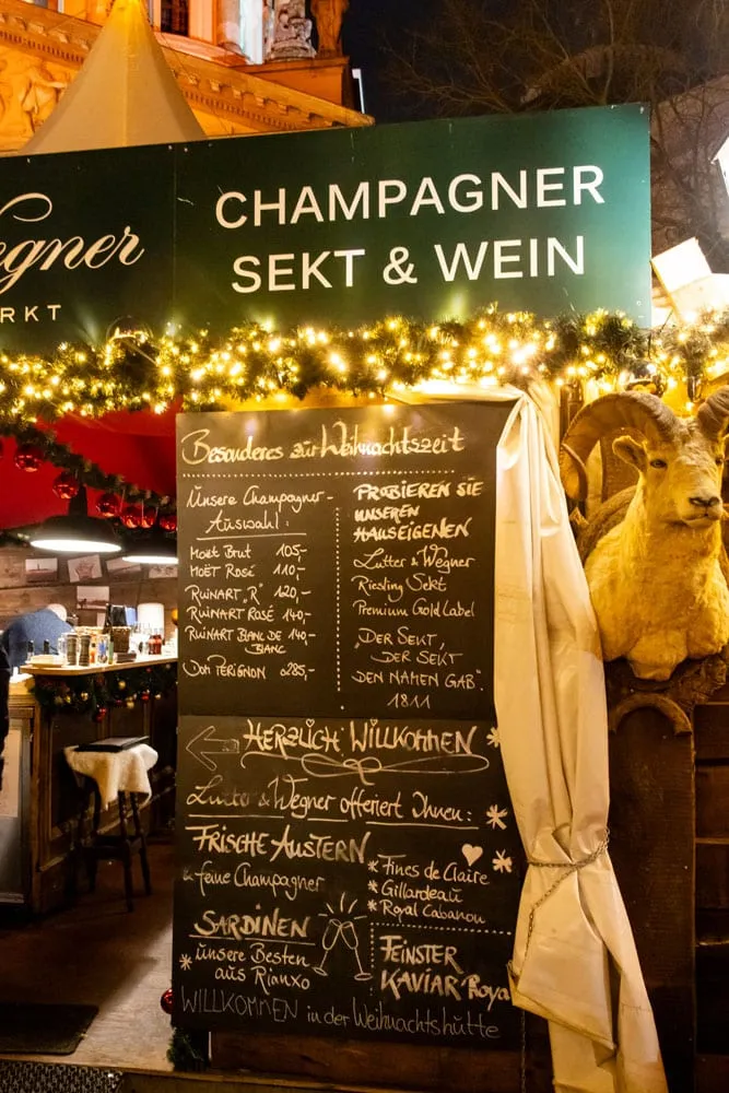 Christmas Market Menu