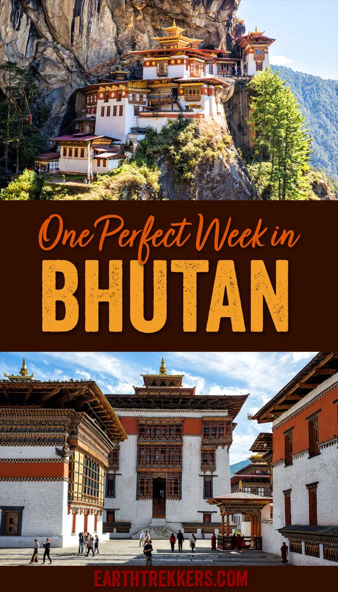 One week Bhutan itinerary. Visit Paro, Punakha, Thimphu, the Tiger's Nest, and Chimi Lhakhang, home of the Divine Madman.