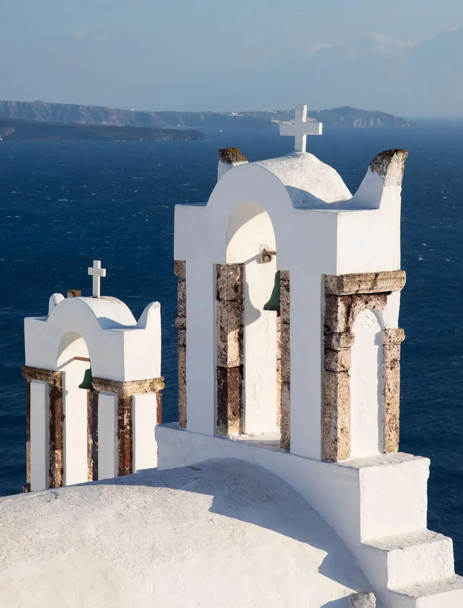 Santorini Church Spires