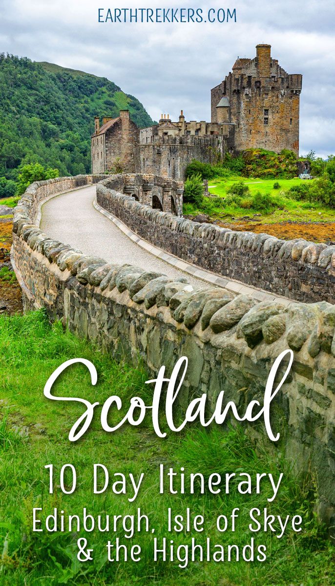 10 Day Scotland Itinerary: Edinburgh, Isle of Skye, Glencoe, Loch Ness, Glasgow, Scotland road trip.