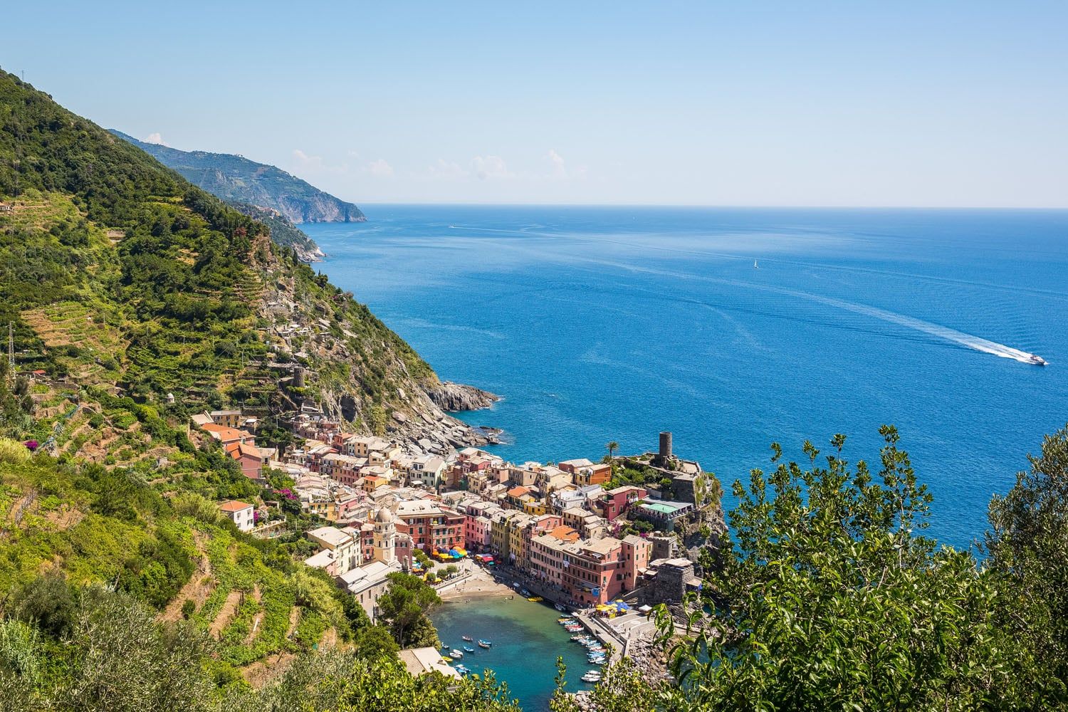 Aerial View of Vernazza Italy