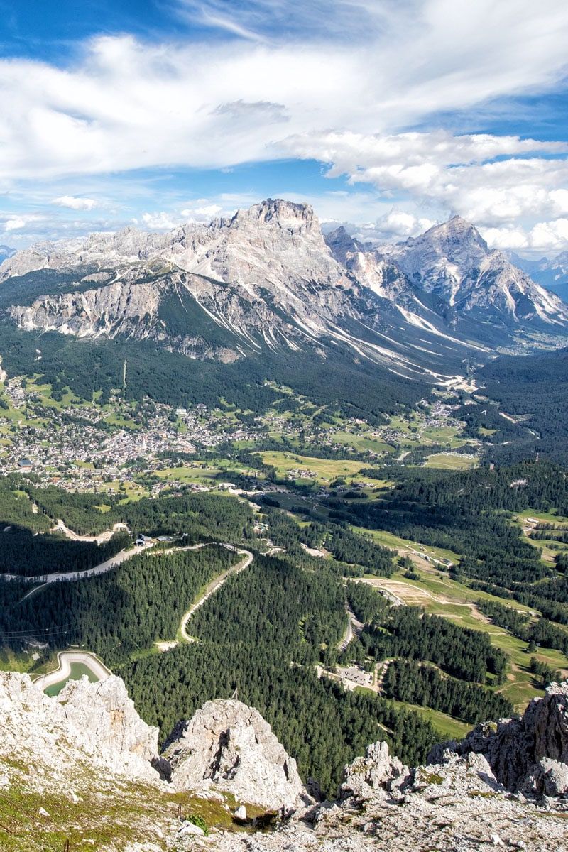 Cortina dAmpezzo from Cima Tofana
