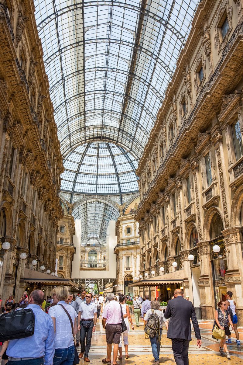 Galleria Vittorio Emanuele in Milan, Italy