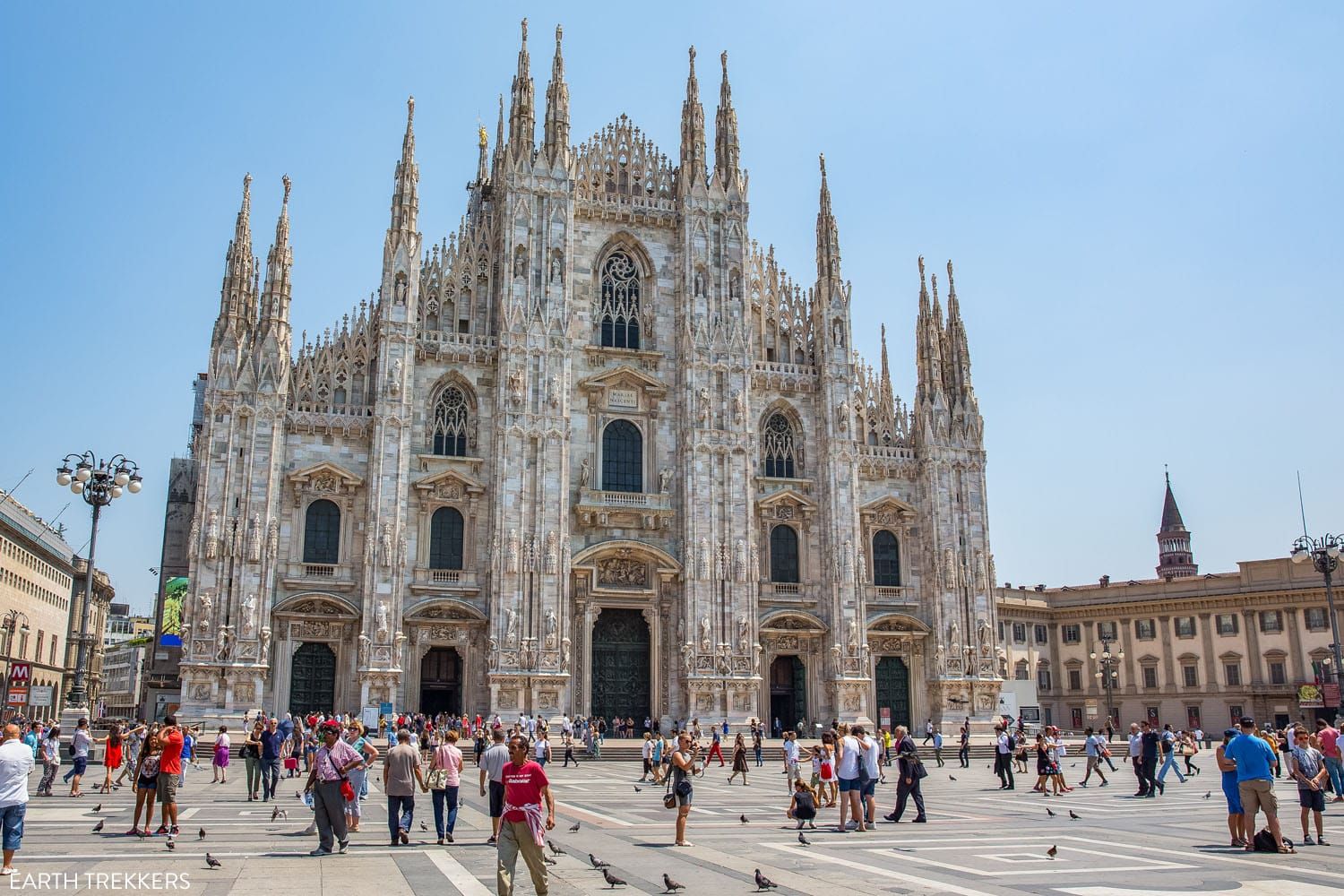 Milan Duomo Square on a summer day