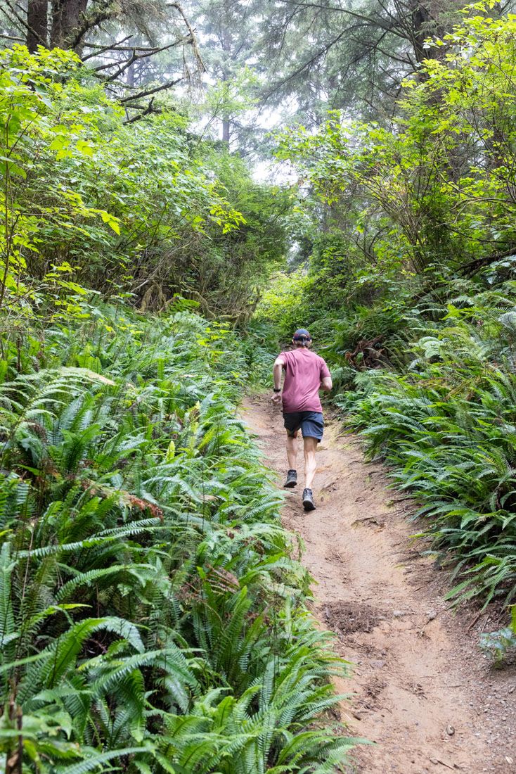 Tyler Trail Running to Hidden Beach